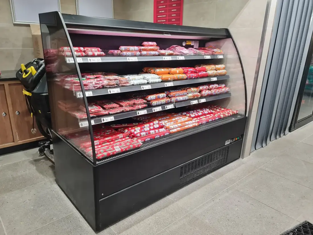 RDC cabinet on a store floor
